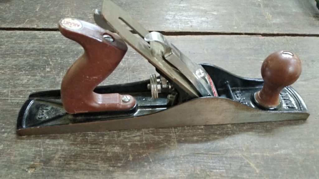 Metal jack plane in the Carpentry shop