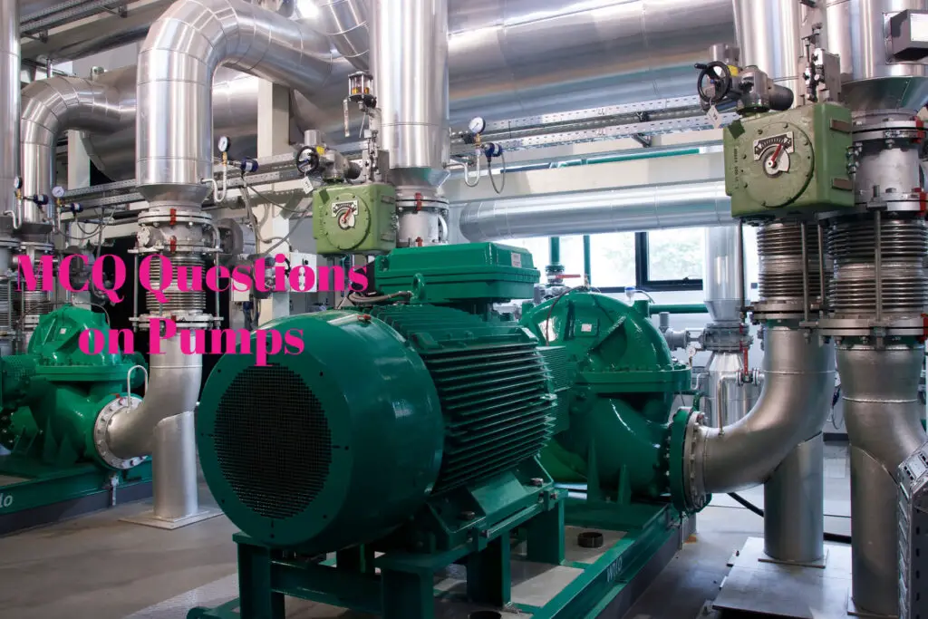 Feature Image of MCQ on Pumps